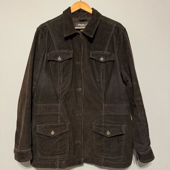 Eddie Bauer Jackets & Blazers - Eddie Bauer Women’s Corduroy Barn Jacket Trucker Chore Utility 2X